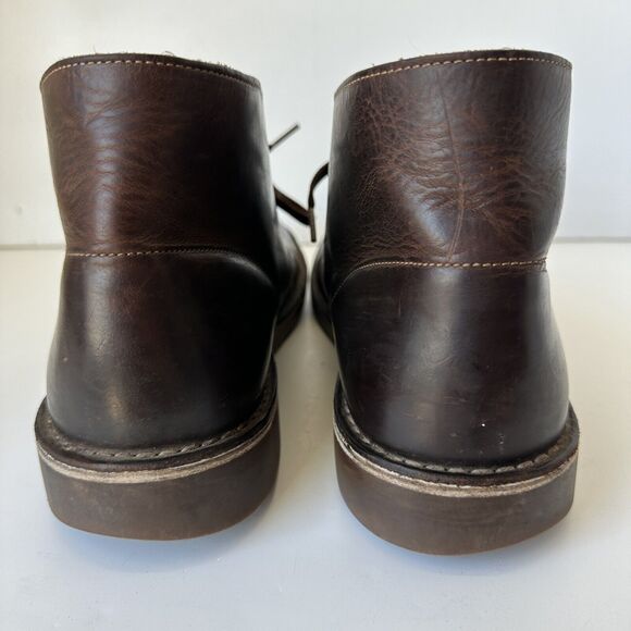 Clarks Men’s Bushacre 2 Beeswax Chukka Boots Brown Leather Lace Up Size 13 M - Picture 2 of 9